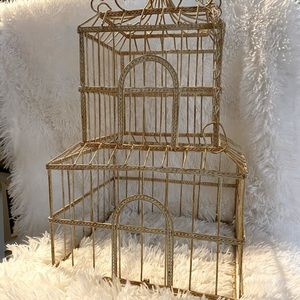 Metal decorative birdcage